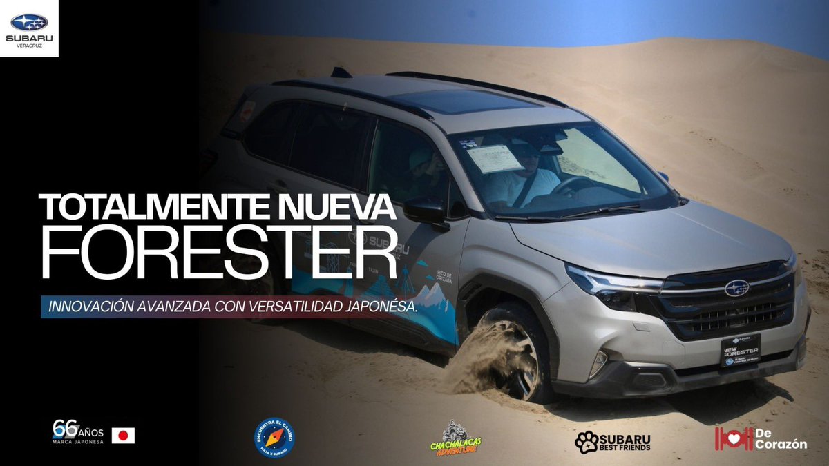 Subaru_Ver's tweet image. 𝘿𝙤𝙢𝙞𝙣𝙖 𝙡𝙖 𝙧𝙪𝙩𝙖. 🏔️🔥 Pon a prueba la 𝙁𝙤𝙧𝙚𝙨𝙩𝙚𝙧𝟮𝟬𝟮𝟲 y descubre la adrenalina de conquistar cualquier terreno. ¡𝙏𝙪 𝙥𝙧𝙤́𝙭𝙞𝙢𝙖 𝙖𝙫𝙚𝙣𝙩𝙪𝙧𝙖 𝙘𝙤𝙢𝙞𝙚𝙣𝙯𝙖 𝙚𝙣 𝙡𝙖 𝙥𝙧𝙪𝙚𝙗𝙖 𝙙𝙚 𝙢𝙖𝙣𝙚𝙟𝙤!🇯🇵
#dunaschachalacas🏝️🌊  #subarunation