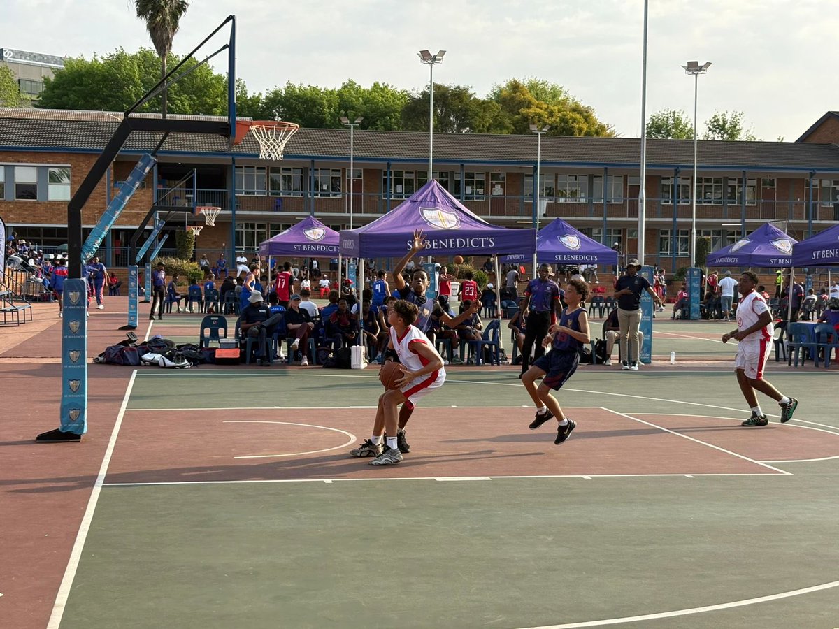 KingEdVIISchool's tweet photo. 🏀 The U14B basketball team wrapped up their final match of the day with a hard-fought 35–30 win against St John’s College (B)! 

Tomorrow, they’re back on court against Falcon’s at 10:00 — let’s go, boys. 
#RedBasketball https://t.co/t0e85eFoxg