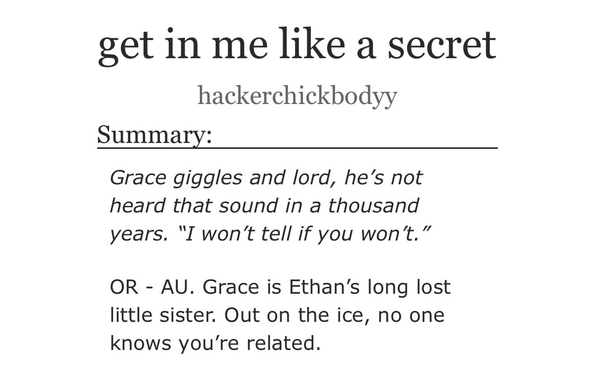 hackerchick's tweet image. Posted my Ethan/Grace incest!! They&apos;re in the hyperbaric chamber, they&apos;re siblings, and his dick doesn’t work 💘💘 (WARNING - SAD): archiveofourown.org/works/70196116