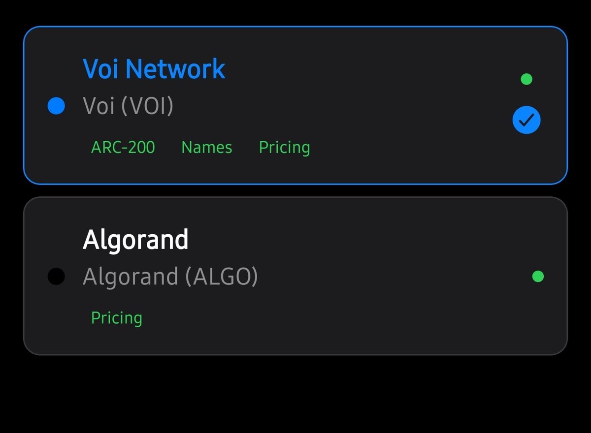 Voi_Wallet's tweet image. Toggle between #Algorand &amp;amp; #Voi network assets directly in one wallet with the new Voi Wallet. 

Coming soon!