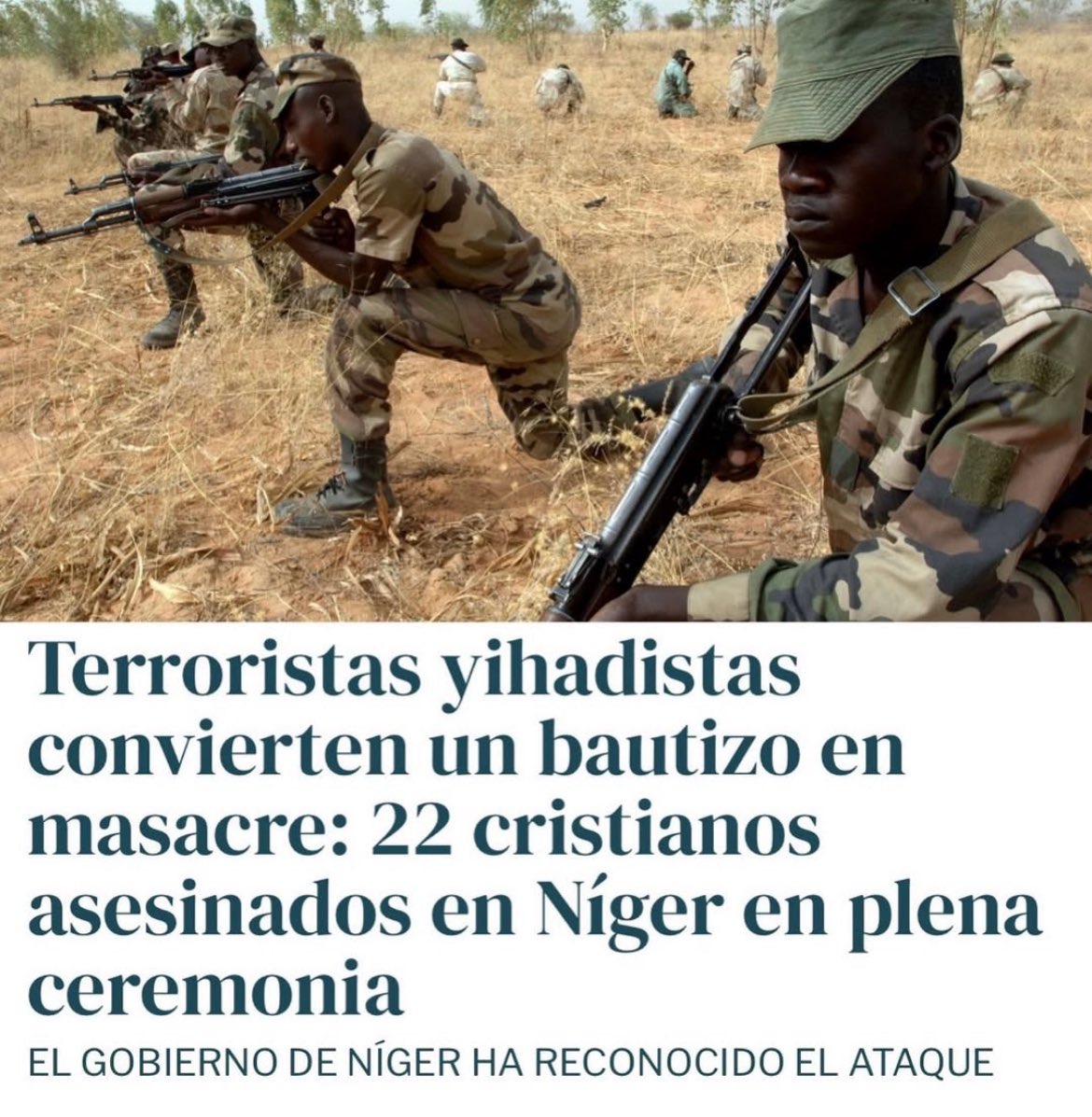 Los musulmanes radicales siguen asesinando cristianos y occidente mirando para otro lado.