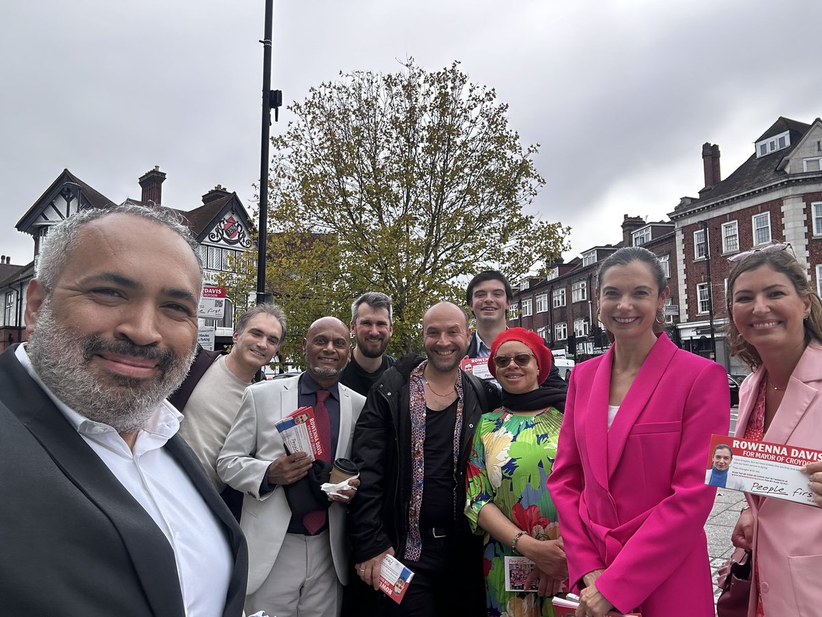 From launch to Ledbury Road great to take some of today’s energy from the Campaign launch and take it to the streets of South Croydon with <a href="/RowennaDavis/">Rowenna Davis</a> and the new South Croydon candidates <a href="/BenjiSCroydon/">Benji Sperring for South Croydon</a> <a href="/MathewDimasHill/">Mathew Dimas Hill</a> <a href="/BridgeLGalloway/">Bridget Galloway</a>