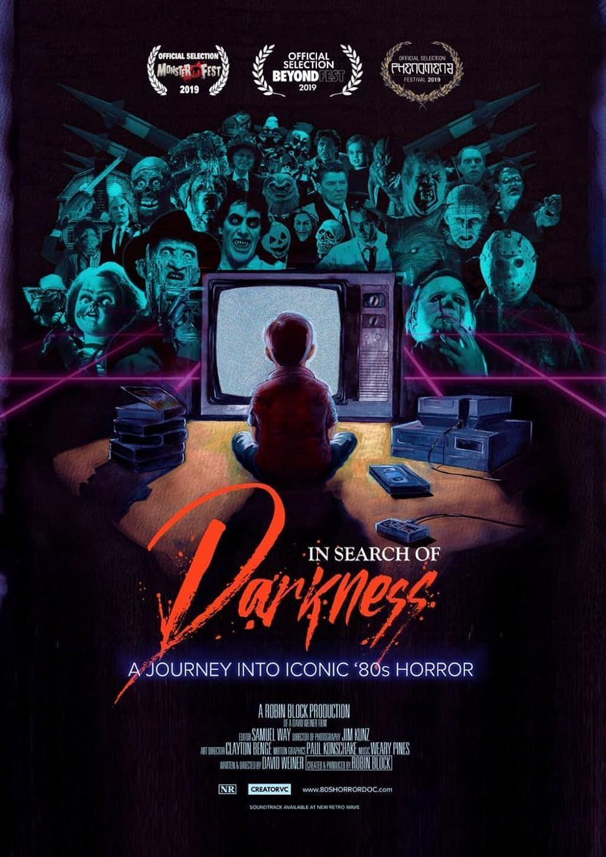 Große Serienempfehlung für alle Horrorfilm Fans: In Search of Darkness auf #AmazonPrimeVideo. 
Eine vierteilige Dokumentation über die Entwicklung des Horrorfilms in den 1980er Jahren. Mit vielen Größen aus dem Genre. Großartig! 😱
#insearchofdarkness #horrorfilm #movie