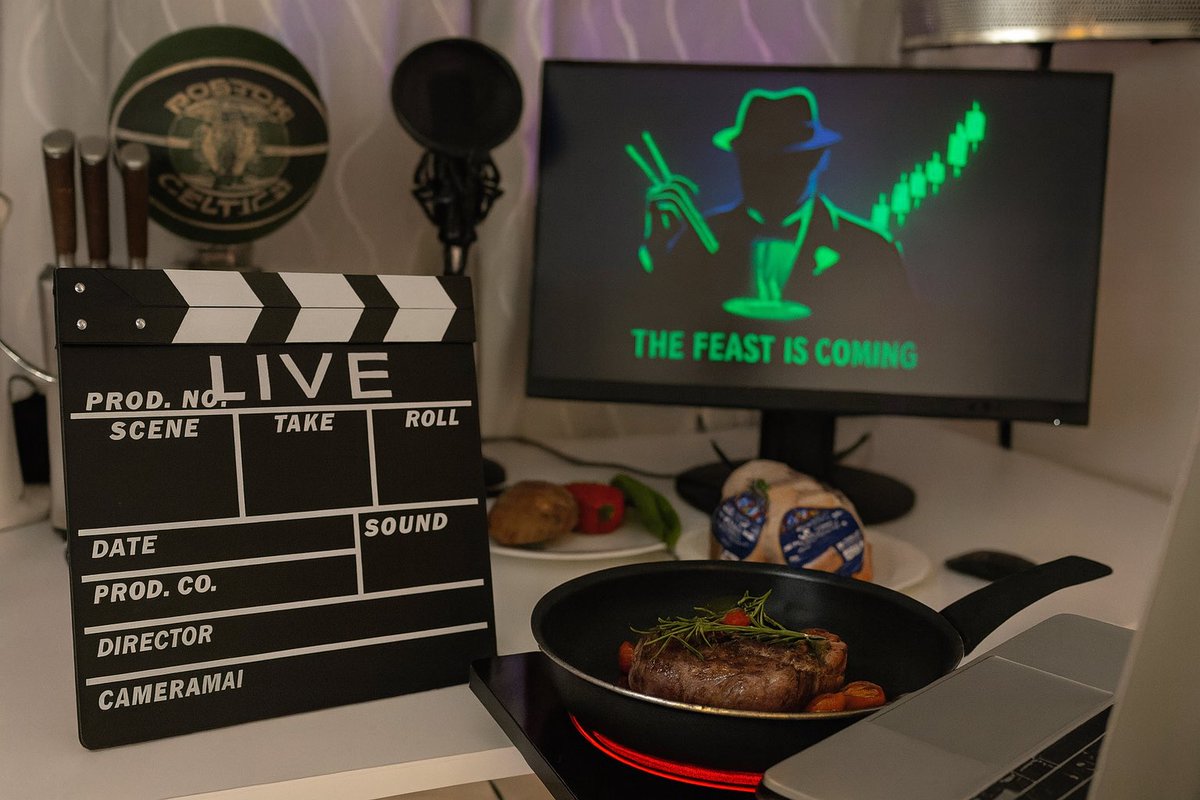 foodfadr's tweet photo. 🚨 WE ARE LIVE 🚨
🍜 The kitchen is hot. The vibes are hotter.
🥢 The feast starts NOW — come pull up a chair, degen fam.

E6FbuBTLUpoxc2ttbPpgwpyjDM93RowqZ6K23YipvPJG

📺 Join the stream, join the feast.
Don’t just watch, be part of the vibe.

🔥 Let’s cook. Let’s pump. Let’s EAT.
#Foodfadr #TastyGains #RECRUIT #pumpdotfun