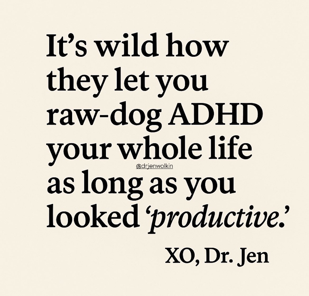 Dr. Jen Wolkin | ADHD + Trauma Therapist (@drjenwolkin) on Twitter photo 