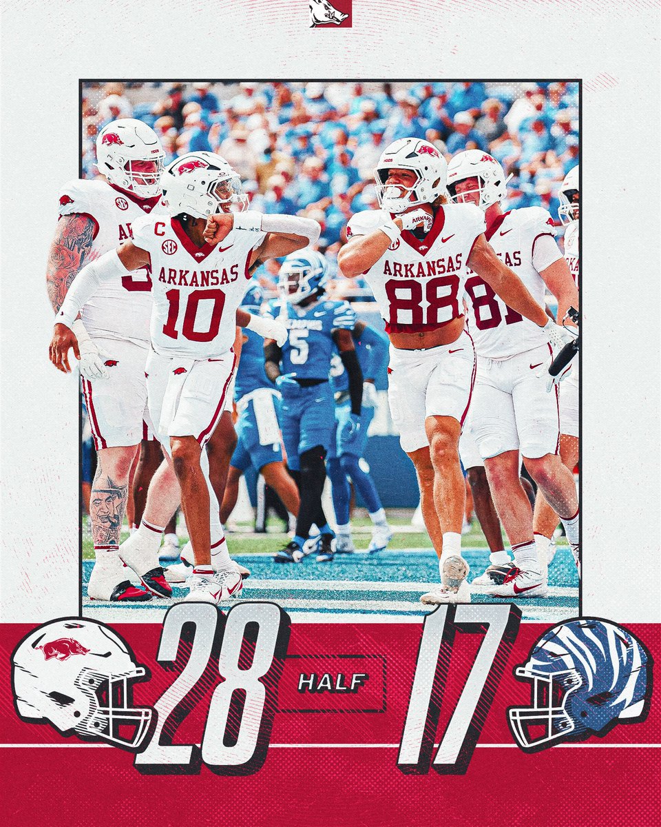 RazorbackFB's tweet image. BRB