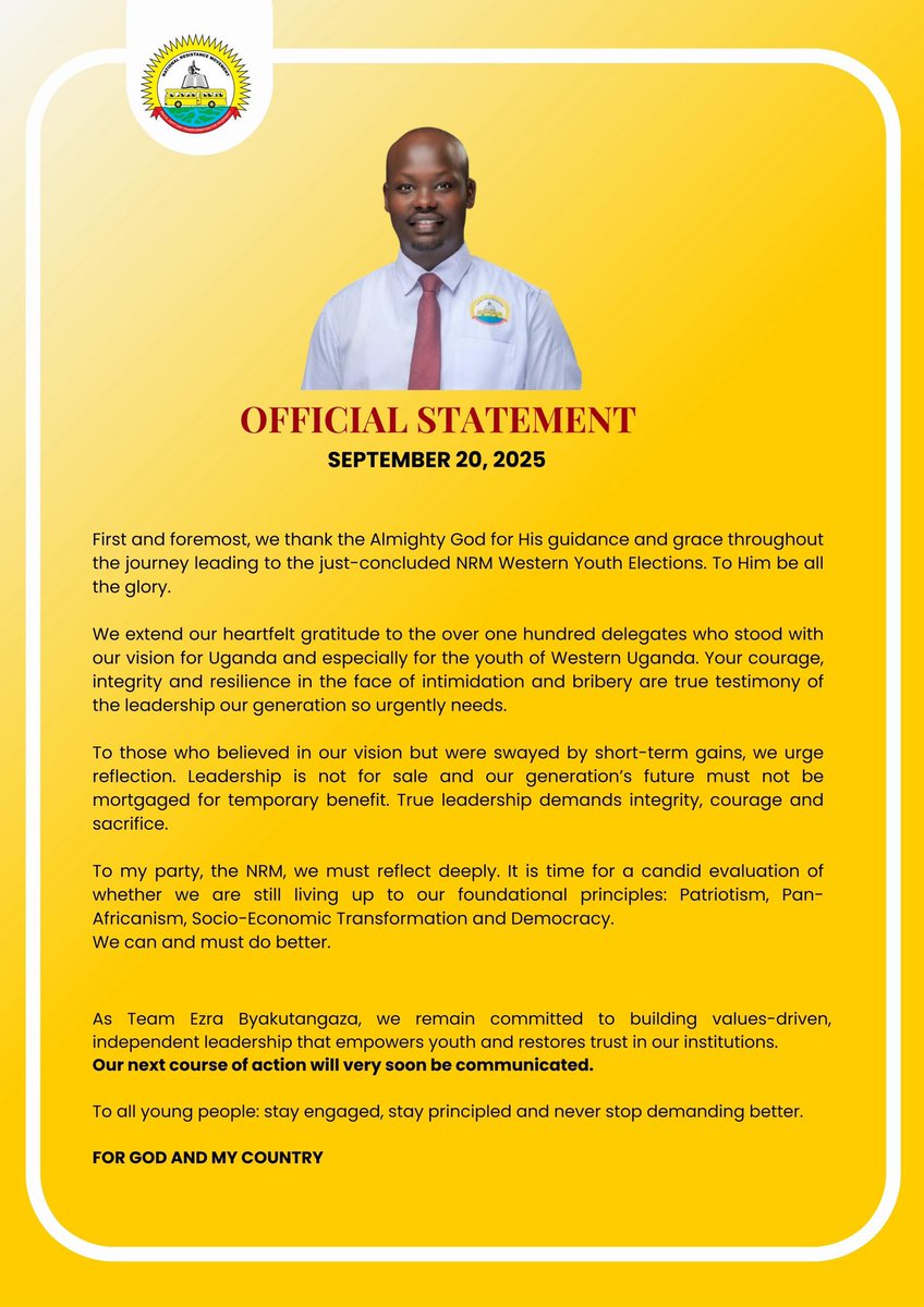 Grateful for the journey, the lessons and the unwavering support of many. Our commitment to principled leadership remains unshaken because leadership is not for sale and our generation’s future must never be mortgaged for temporary gains. We remain steadfast in building