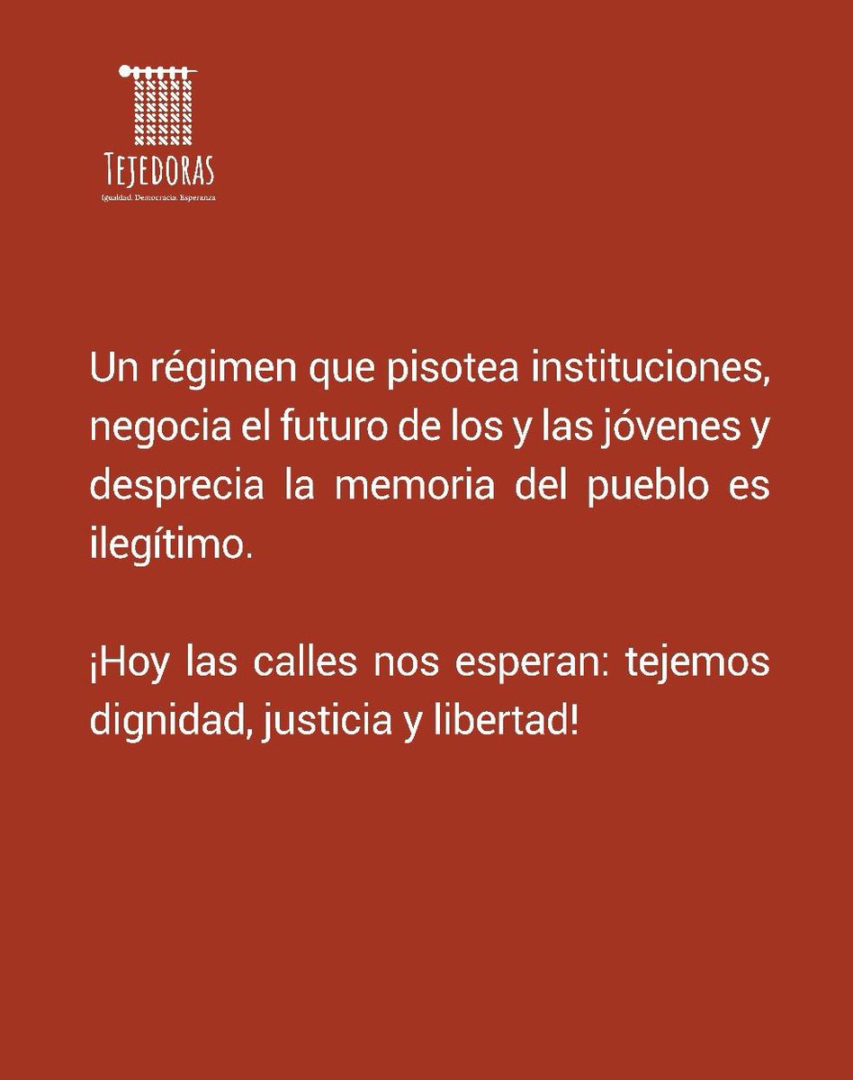 Un régimen que traiciona al país no nos representa.

#20S Plaza San Martín- 4 p. m.
#MarchaNacional