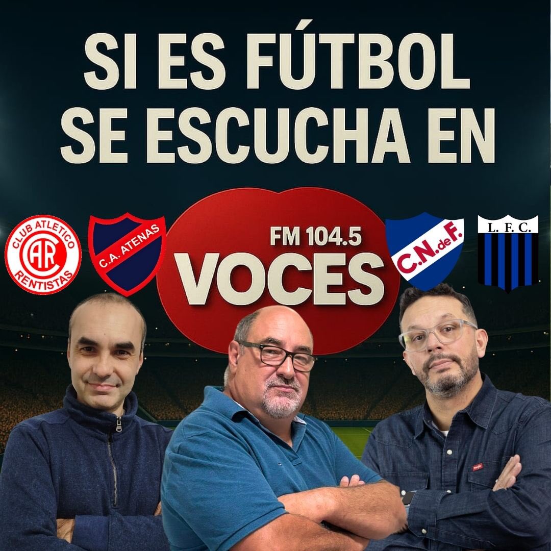 <a href="/RentistasSad/">Rentistas SAD</a> vs <a href="/clubatenasuy/">Club Atlético Atenas</a> por FM VOCES. Relata <a href="/OliveraFabra/">Olivera Fabra</a> comenta <a href="/castrovh/">Víctor Hugo Castro 🎙🎧📻🍷⚽️🎵</a>