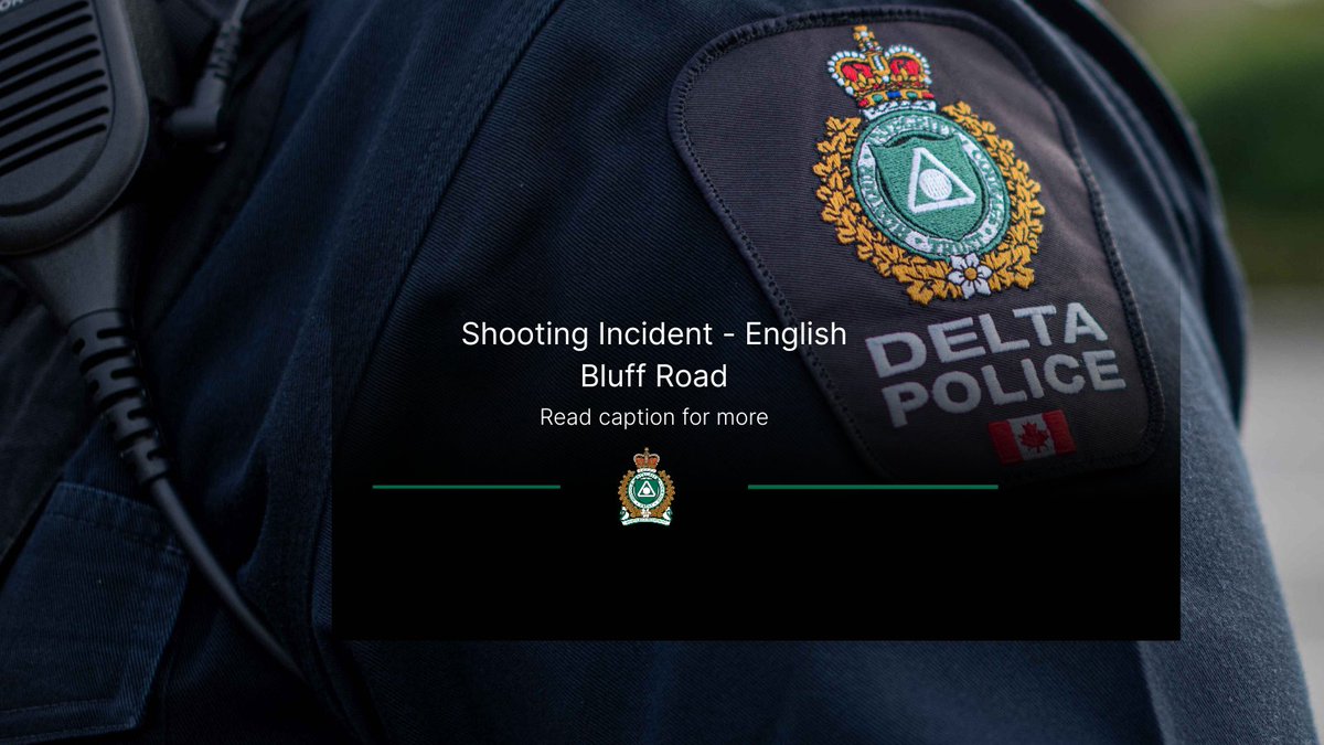 Delta Police are investigating a shooting incident that occurred in Tsawwassen last night. See full release for details. bit.ly/4naG5N3