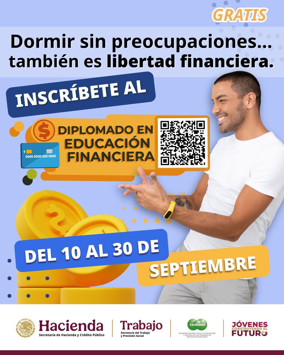 👀¿Ya te inscribiste? Ingresa a 👉inscripcion-diplomado.condusef.gob.mx/cur_login.php👈para enterarte de todo.   
#JóvenesConstruyendoElFuturo #ElFuturoEsJoven #EducaciónFinanciera #CONDUSEF