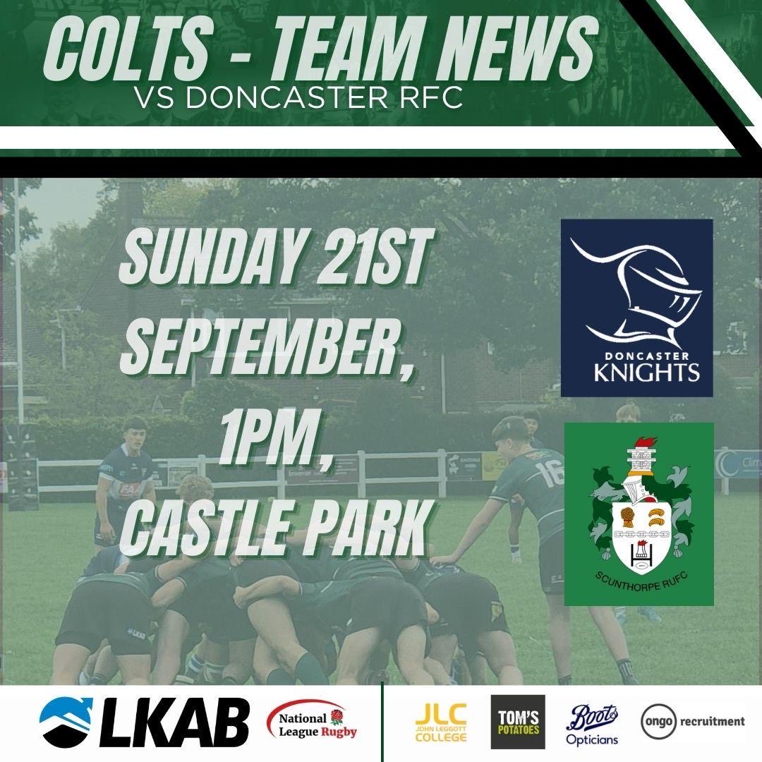 ScunthorpeRUFC's tweet photo. 🚨 SUNDAY TEAM NEWS 🚨

Scunthorpe Colts vs Doncaster RFC Colts
🗓️ 21/9/2025
📍 Castle Park
🕐 13:00
🏆 Yorkshire Colts Division A Pool 2

#greenmachine #WeAreScunthorpe https://t.co/83vxqhwY4Y