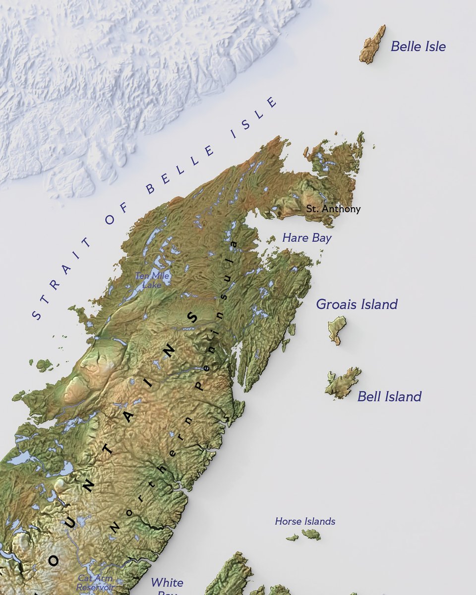 verygoodmaps's tweet image. Available at verygoodmaps.com as 50x70 cm and 70x100 cm posters.

Newfoundland without Labrador. West Canada is cool with its mountains but east Canada also has some nice sceneries. Gros Morne National Park has some mind blowing scenes! #Canada #Newfoundland #map