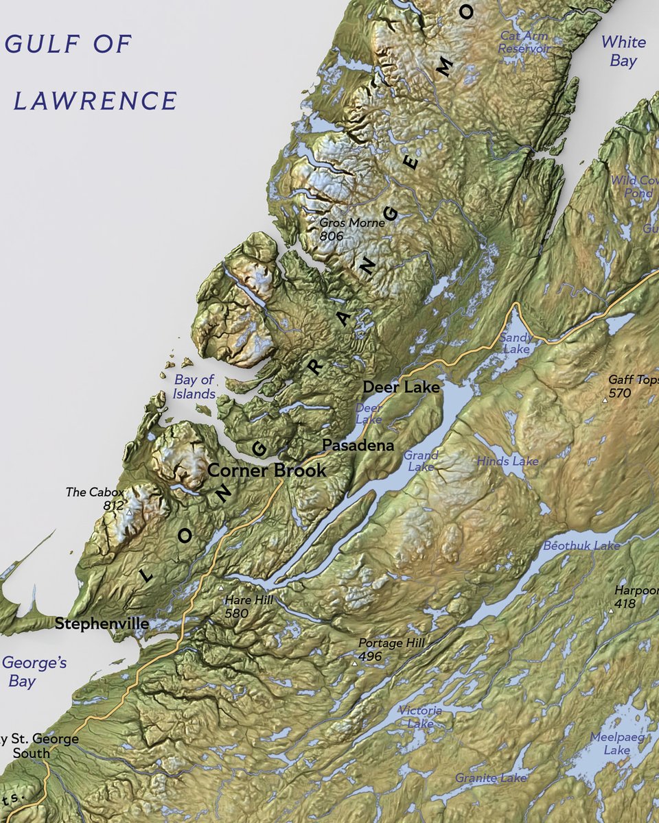 verygoodmaps's tweet image. Available at verygoodmaps.com as 50x70 cm and 70x100 cm posters.

Newfoundland without Labrador. West Canada is cool with its mountains but east Canada also has some nice sceneries. Gros Morne National Park has some mind blowing scenes! #Canada #Newfoundland #map