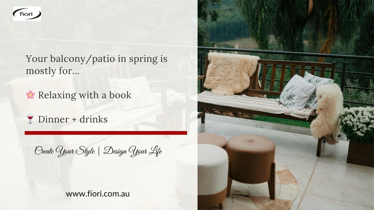 Fiori_aus's tweet image. Your outdoor space is either wasted square meters or your spring sanctuary. 🌸
How do you use yours: quiet retreat or social dining spot?
#SpringReset #HomeStyling