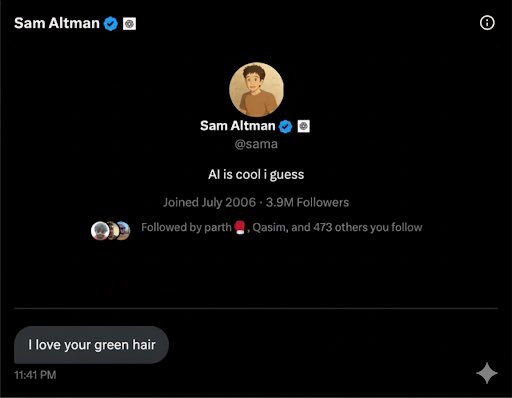 My hair is cool i guess