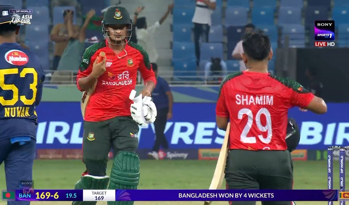 yayy, we won!! 😭🇧🇩  #BAnvsSL