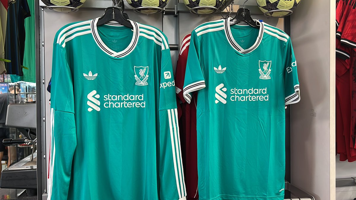 New Liverpool Third Jersey 2025/26 by Adidas in Short &amp; Long Sleeve Latest Arrival! Select Sizes Available. Visit Us Today in Store! Questions? Call 604-299-1721 #Liverpool #LFC #adidas #epl #football #vancouver #BC #soccer