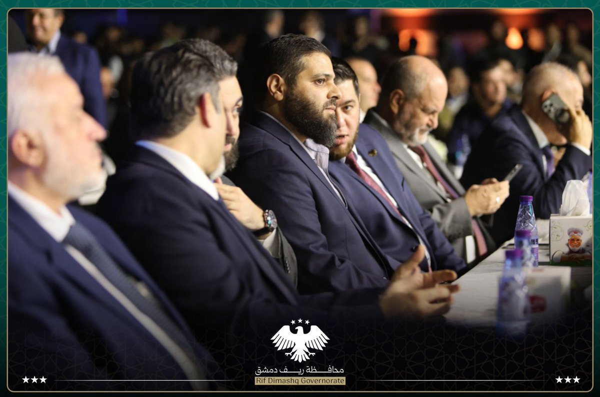 RDamascusGov1's tweet photo. بداية فعالية ريفنا بيستاهل بحضور محافظ ريف دمشق السيد عامر الشيخ وعدد من السفراء والوزراء والتجار ومدراء المناطق، في مدينة المعارض.

#ريفنا_بيستاهل
#مدينة_المعارض
#طريق_المطار 
20/9/2025
للتبرع لحملة ريفنا بيستاهل عبر الروابط التالية ..
https://t.co/Sdfol4wtDs https://t.co/eg07YgCO1V