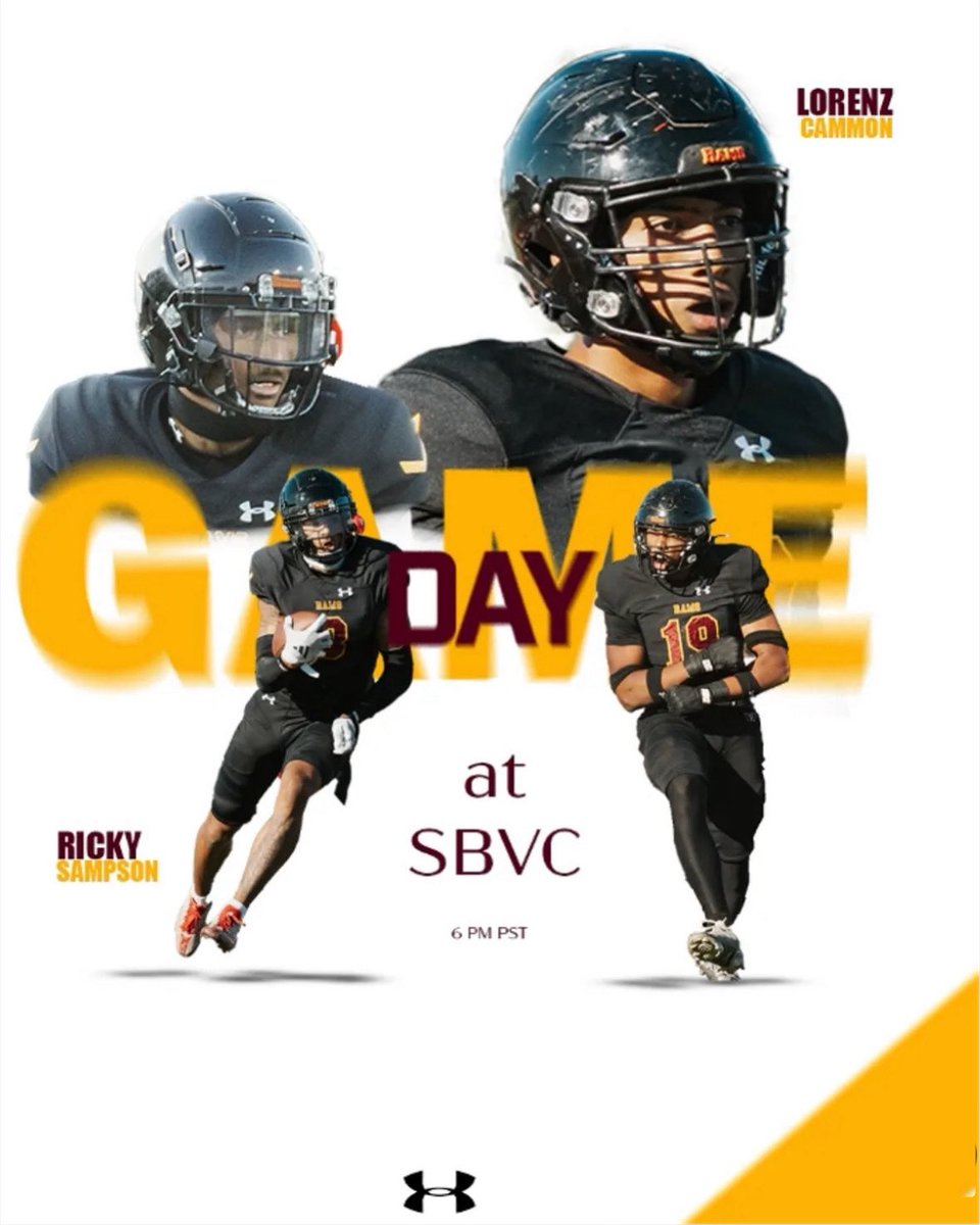 GAMEDAY 🏈
Victor Valley Rams (3-0) hit the road to take on San Bernardino Valley Wolverines (2-1).

The Rams are locked in and looking to stay undefeated. Let’s go 4-0! 💪🐏

📍 SBVC
🕒 6:00PM
📅 Sat, 9.20.25

❤️💛 #VVCRams #Gameday #hornsup🤘 #4and0 #JUCOFootball
