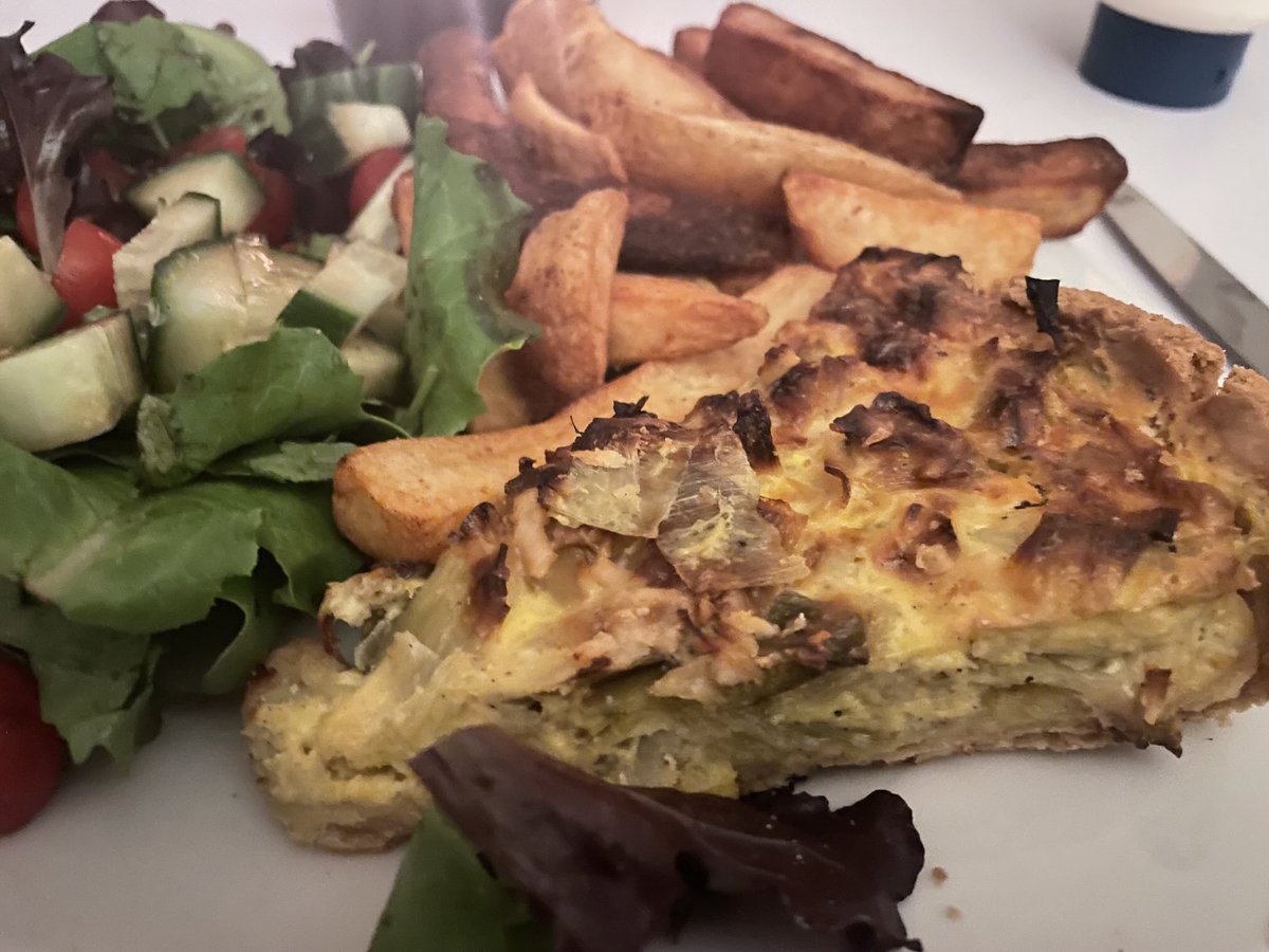 Quiche salad from today. Love a farmer’s market. Buy local!