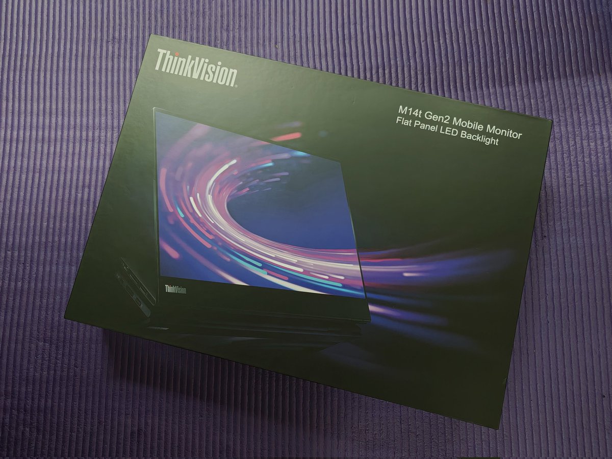 geordiemuppet's tweet image. Adding the @Lenovo #ThinkVision M14t to my desk and mobile office setup.

#RemoteWork #WorkingFromHome