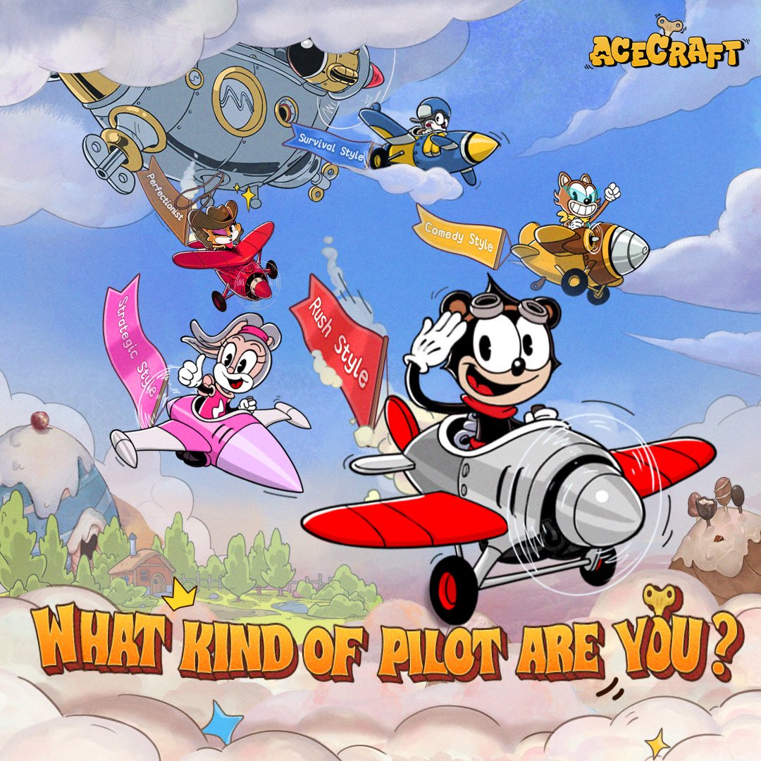 Happy weekend, pilots! Quick question🙌🏻 What Kind of Pilot Are You? 

😼Every pilot has their own unique playstyle:
Some charge headfirst into danger, others play it safe until the very end, and some just want to have fun with wild strategies!🧐
So here's the big question: which