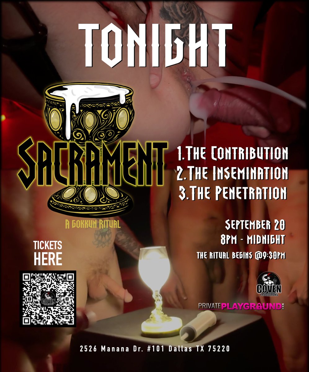 Dallas is about to be baptized. 🩸💦 The chalice is waiting, the ritual is set—TONIGHT at 8pm.
<a href="/PrivatePlaygro1/">PrivatePlayground (128K)</a> <a href="/ApolloFFates69/">Apollo Fates Official (Folsom SF 24-28)</a> <a href="/CovenProduced/">Coven Production</a>
 #PigPlay #GaySexParty #Sacrament