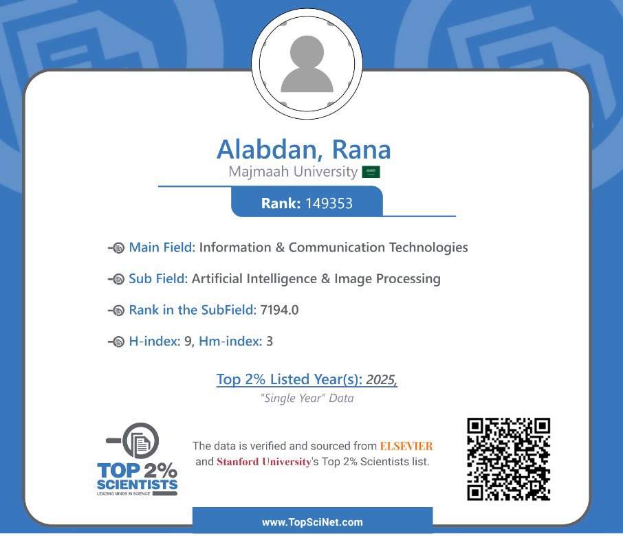 أ. د. رنا بنت إبراهيم العبدان Prof. Rana Alabdan tweet media