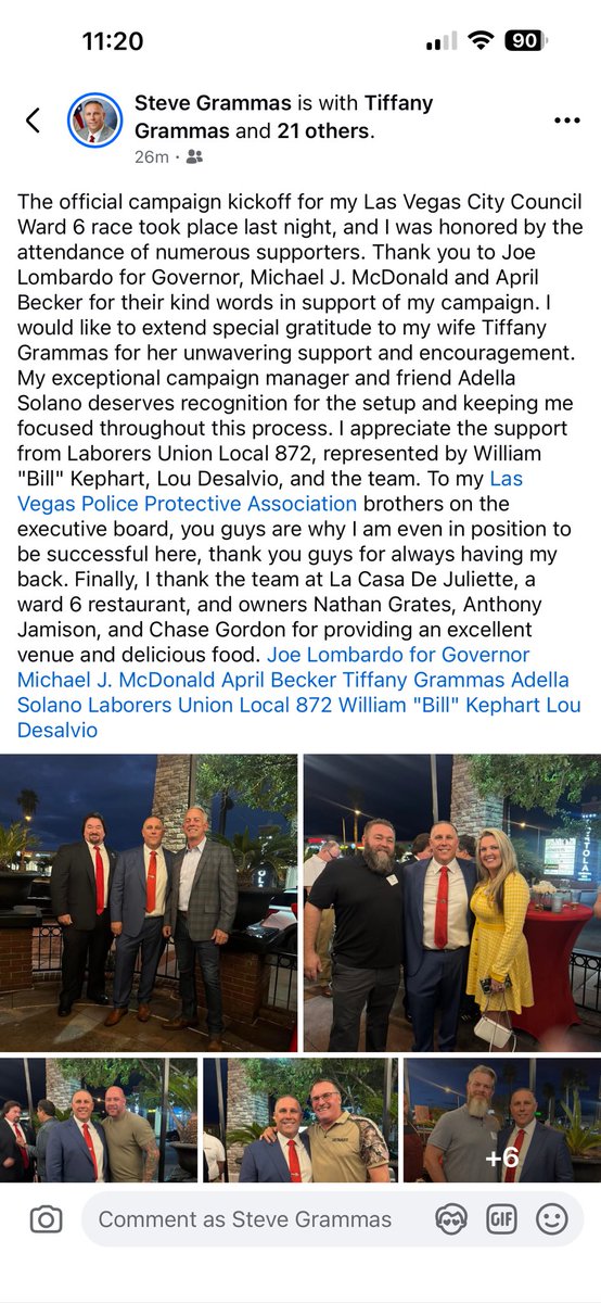 Blessed to have the support for my campaign for Las Vegas City Council Ward 6!