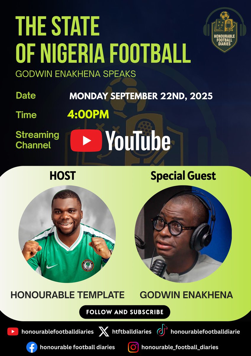 A few weeks ago, I followed Oga G (<a href="/genakhena/">Godwin Enakhena</a>) and reached out to him via DM, expressing my desire to have him on my podcast.

To my amazement, he responded within days, asked me a few questions, and then sent the message: “𝐂𝐚𝐧 𝐲𝐨𝐮 𝐜𝐨𝐦𝐞 𝐭𝐨 𝐦𝐲 𝐨𝐟𝐟𝐢𝐜𝐞 𝐨𝐧