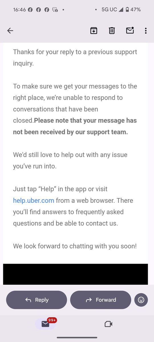 caomo's tweet image. What's happening for the merchants. Playing the same playbook for robbery: enroll you with membership silently, don't give you way confirmation email even when you cancel it, and make it super difficult to reach customer service for a solution.
 @Uber, you evil!
