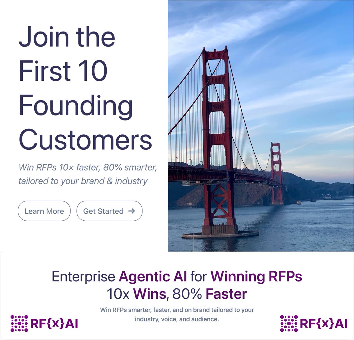 #RFxAI Pioneer Pilot, from Silicon Valley.

👉 Join the First 10 U.S. Customers: lnkd.in/dQH-keqt
👉 Watch Demo: rfxai.com

#RFxAI #USALaunch #PioneerPilot #RFPautomation #B2BSaaS #WinMore
#EnterpriseAI