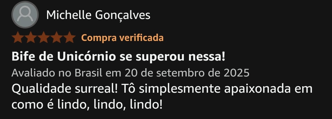 Mais uma avaliação na Amazon do meu livro 💓
