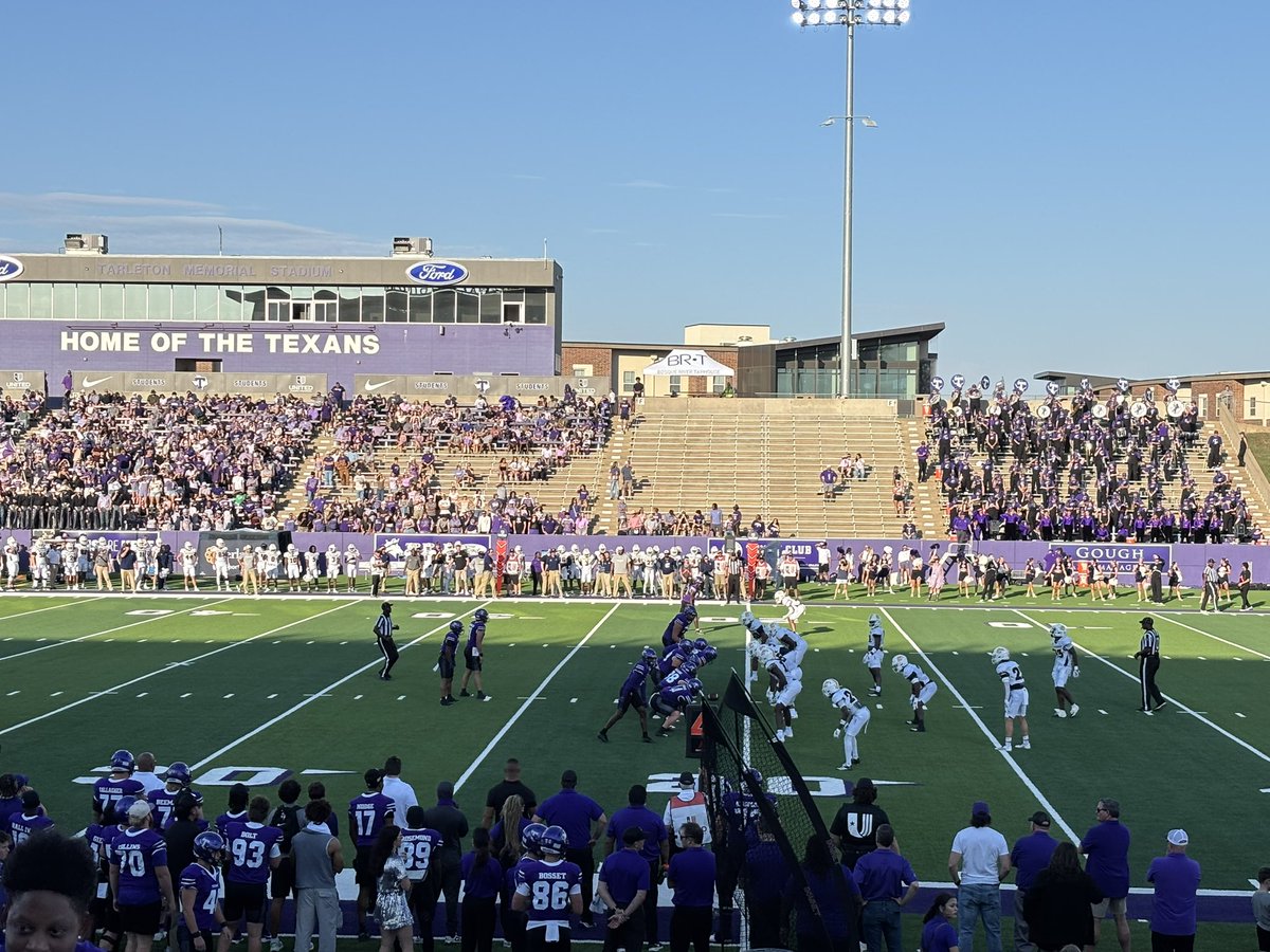 Having a great gameday visit today at <a href="/TarletonFB/">Tarleton State Football</a>! Thanks to <a href="/CoachDJWagner/">Coach Dylan Wagner</a> for the invite. Looking forward to an awesome game! <a href="/BSublet/">BSUB</a> <a href="/BMFMoats/">Coach Moats</a> <a href="/CoachMillerick/">gregorymillerick</a> <a href="/BlueChipOL/">Blue Chip Athletics,LLC.</a>