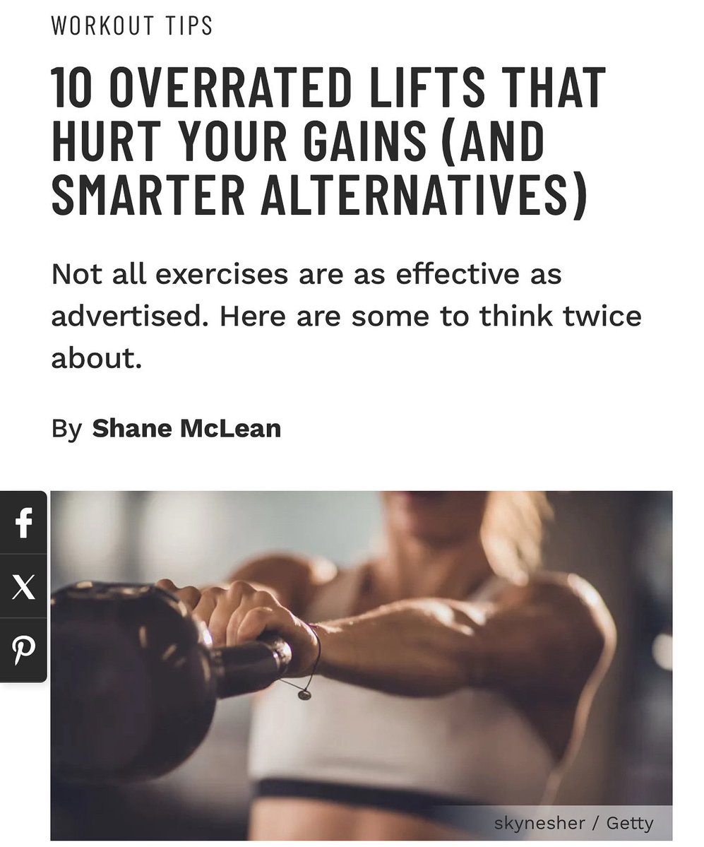muscle_fitness's tweet image. 10 OVERRATED LIFTS THAT HURT YOUR GAINS (AND SMARTER ALTERNATIVES)

Not all exercises are as effective as advertised. Here are some to think twice about.
By Shane McLean
@outbackperformances 

Read Article
muscleandfitness.com/workouts/worko…

#alternativeexercises #buildmuscle #exercisetips…