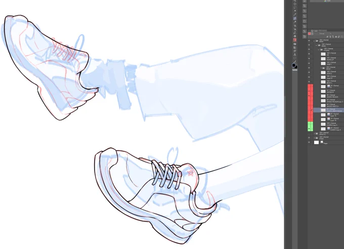 adding to my not-fun-list: inking rubber shoes (˚ ˃̣̣̥⌓˂̣̣̥ )