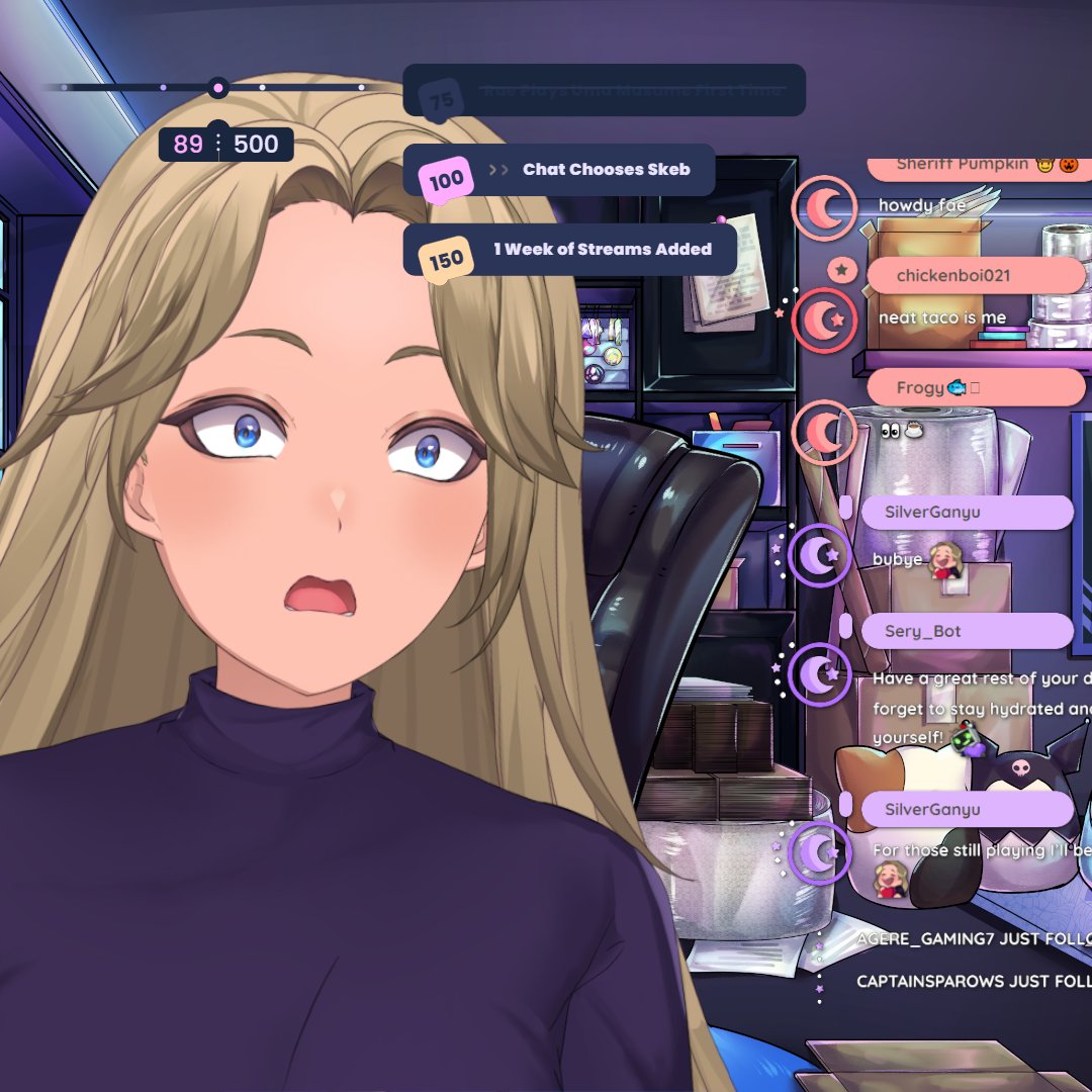 HUHHH WE ALREADY HIT THREE OF THE GOALS?! 😭

Thank you all so much for the support and hanging with me on day one! Tomorrow we have a Lockdown Protocol collab 🎉

I'll work super hard tonight so I can stream longer tomorrow!!