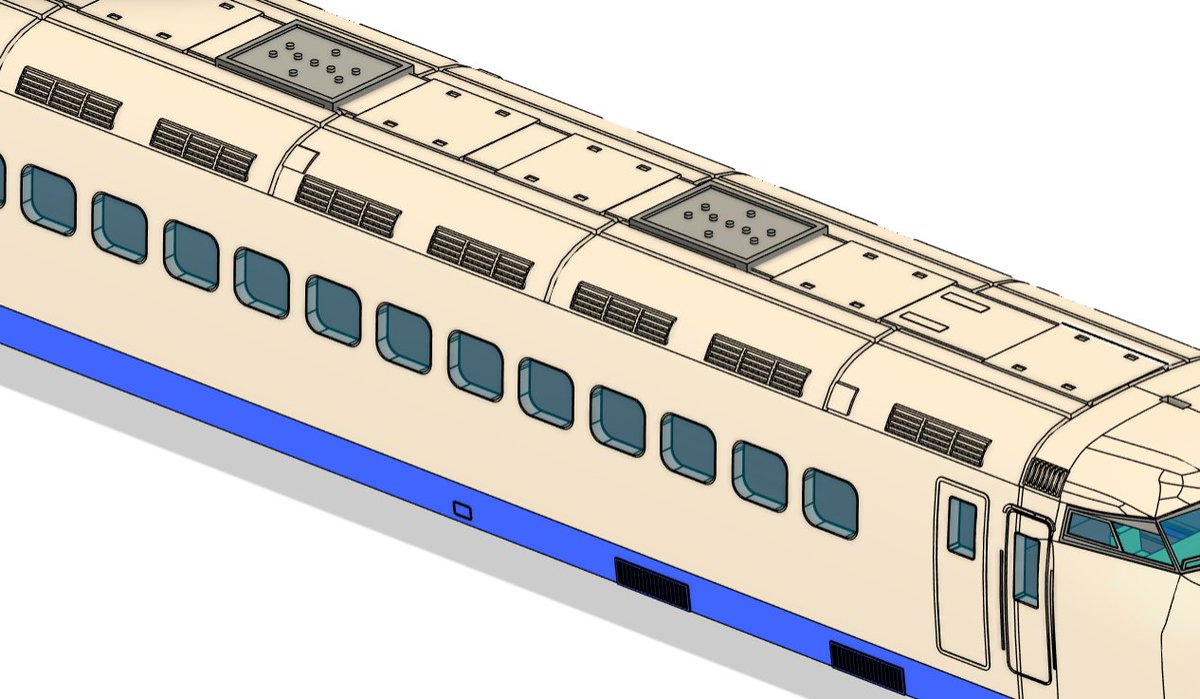 鉄道 列車無線アンテナ 21形最終生産分+先頭化改造車の小型化された列車無線アンテナ。 資料が