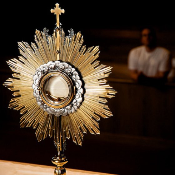 J.R.R Tolkien in a letter to his son…

“Out of the darkness of my life, so much frustrated, I put before you the one great thing to love on earth: the Blessed Sacrament. . . .There you will find romance, glory, honour, fidelity, and the true way of all your loves on earth.”