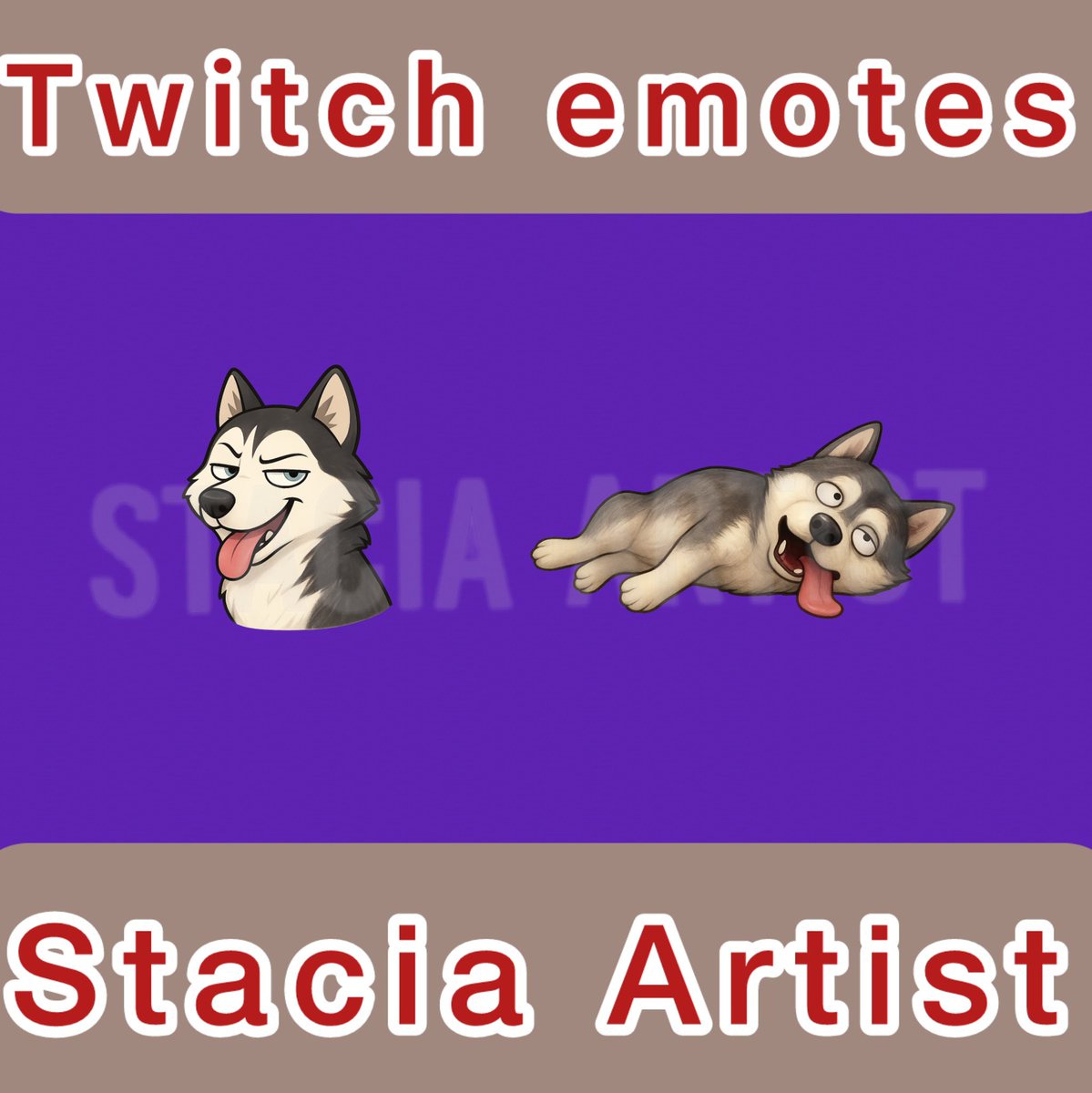 stacia_artist's tweet image. Just done with the static emotes for my amazing friend @MidnightAvenge7❤️