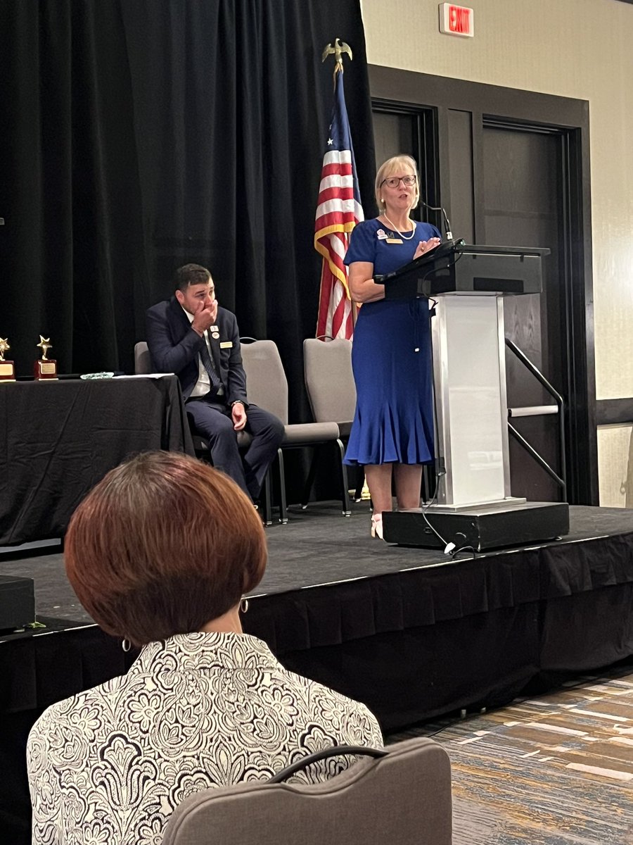 ksdehq's tweet image. 2025 Kansas Teacher of the Year Liz Anstine reflecting on her year traveling the state to promote public education. Liz, we thank you for your extraordinary leadership and for representing the profession so honorably. #KTOY