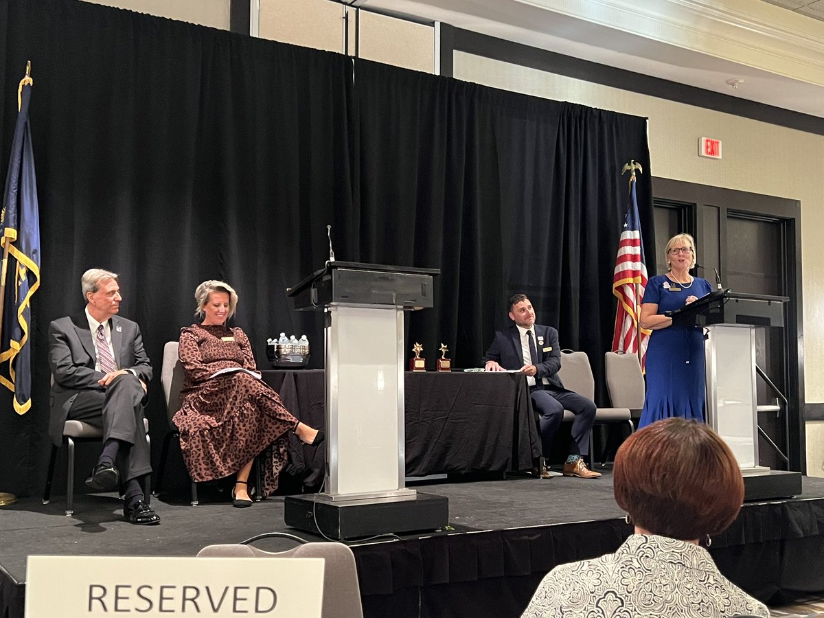 ksdehq's tweet image. 2025 Kansas Teacher of the Year Liz Anstine reflecting on her year traveling the state to promote public education. Liz, we thank you for your extraordinary leadership and for representing the profession so honorably. #KTOY