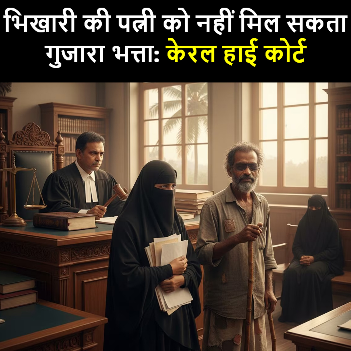 Justice P.V. Kunhikrishnan of The Kerala High Court has held that wife of a beggar is not entitled to receive maintancenae from her husband under CrPC 125.
39 years Jubairiya demanded a monthly maintenance of Rs.10k claiming that her 46 years old Husband Saidalvi earns around 25k