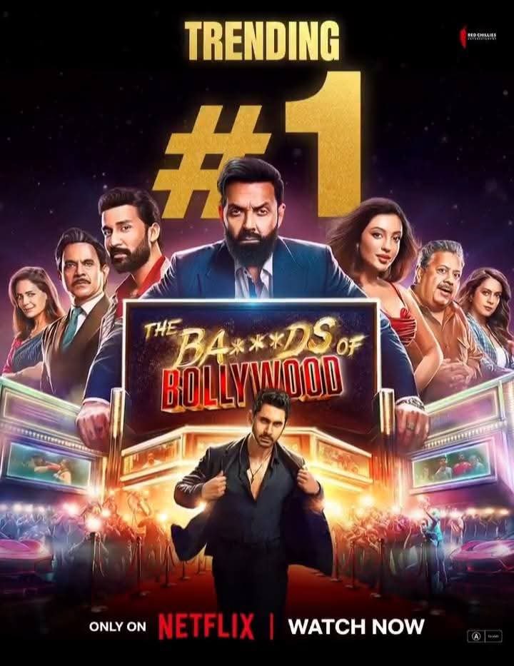The Ba***ds of Bollywood is trending No 1 in 12 countries 🔥💥

#ShahRukhKhan
#AryanKhan #TheBadsOfBollywoodOnNetflix