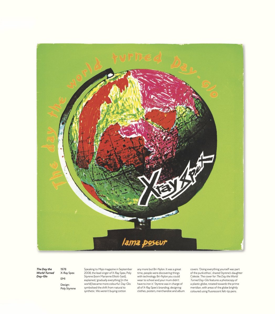 DamienSaunder's tweet photo. X-Ray Spex 1979 neon punk anthem ‘The Day the World turned Day-Glo’ lives on in T-shirt form at @studiou.uk in London. It was pleasure interviewing Poly Styrene’s daughter about the record cover for @mapsonvinyl. #punkhistory #unforgettable https://t.co/FpHCqKiGGN