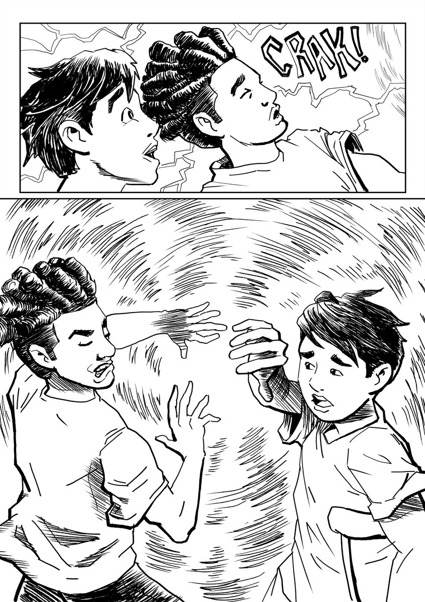 BenHumeniuk's tweet image. Oh man, it's the first time in months that I've inked a new comics page-- feels good to be back on this kind of drawing again!