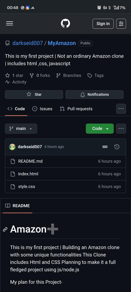 demicoder14527's tweet image. Day 03 of #100DaysOfCode 
Build Amazon+ website using Html &amp;amp; Css 
&amp;amp; Will integrate different features to make it unique 
github.com/darkseid007/My…
@ShradhaKhapra_ @ApnacollegeX 
#connect #WebDev