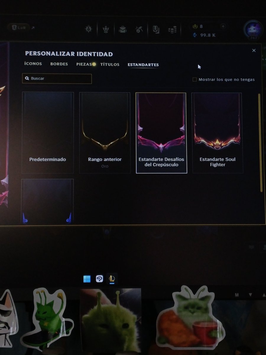 Me compré el pase de league of legends y cuando conseguí el estandarte me dieron aparte el estandarte de soul fighter??? Y todos los iconos, a alguien mas le paso esto? #LeagueOfLegends #lol #lollatam