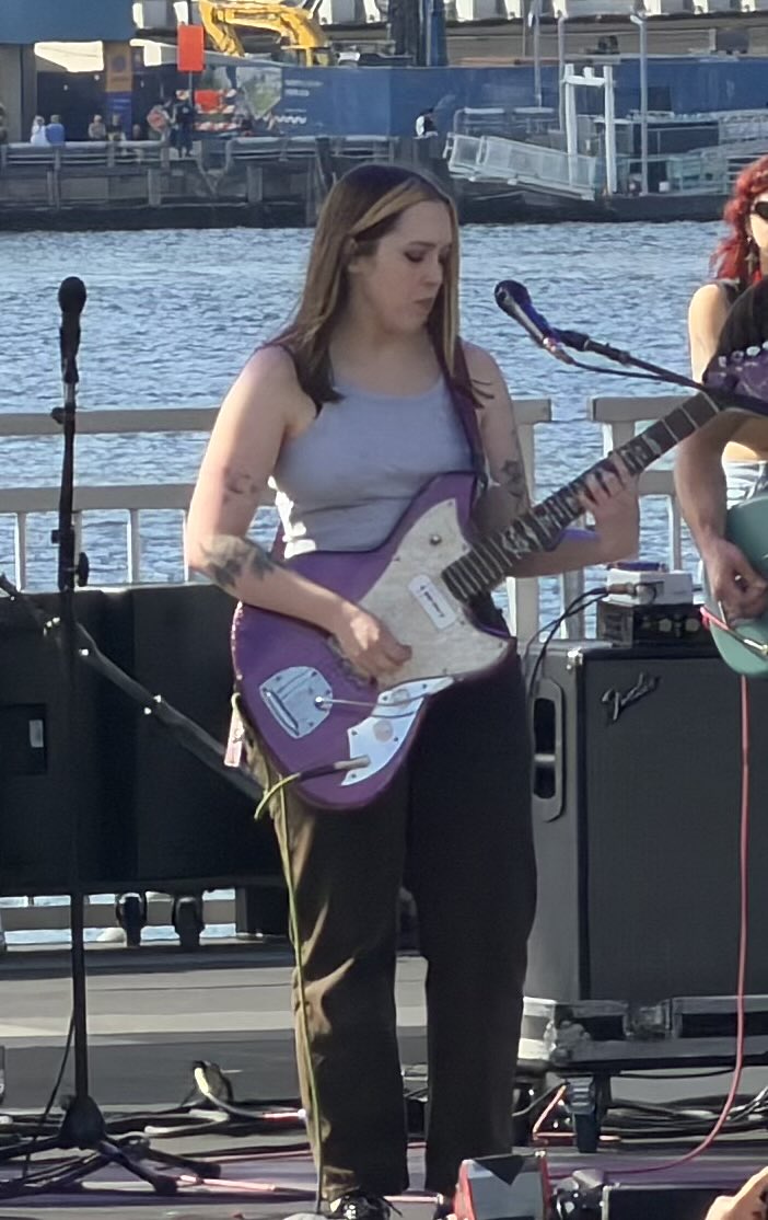 JosephCauffiel's tweet image. Soccer Mommy Performs a on the River Stage at #xpnfest